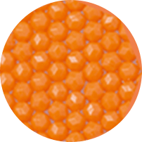 ポリゴンビーズオレンジ
