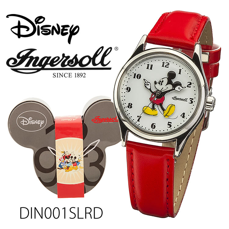 Ingersoll Disney　クラシックタイムコレクション（ミッキーマウスウォッチ）DIN001SLRD