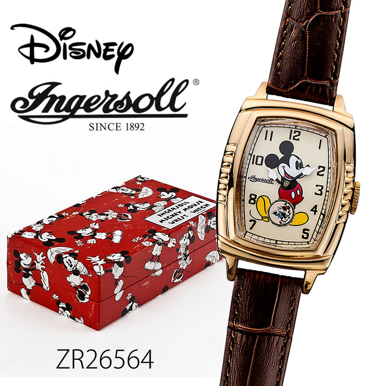Ingersoll Disney　30'sコレクション（ミッキーマウス手巻き機械式ウォッチ）ZR26564