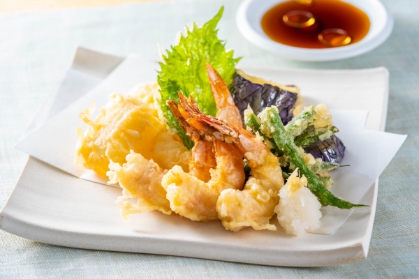 小海老と野菜の天ぷら