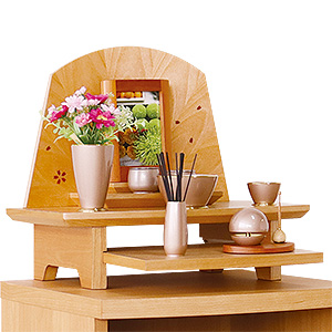 供養壇 オープン仏壇 天然木 ナラ材 北海道 日本製 送料無料 ALTAR アルタ
