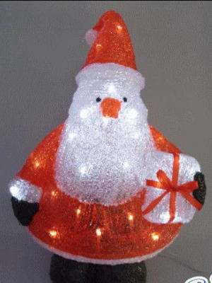 【LED】【3D】【モチーフ】【L3D(C)359】LED 三角サンタ【立体】【置き形】【サンタ】【サンタクロース】小人のようなサンタさんがプレゼントを持ってきてくれました AOIデパートのLEDイルミネーション【イルミネーション】【クリスマス】【電飾