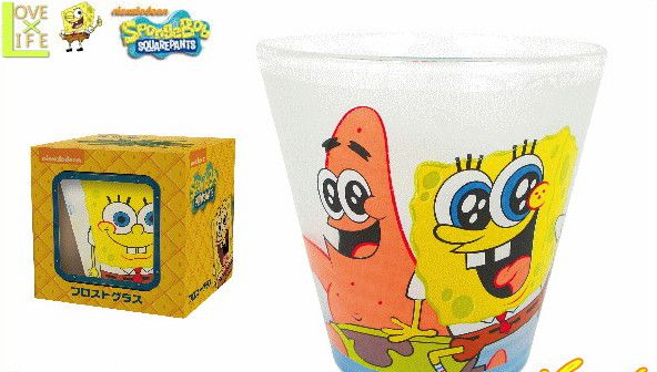 【スポンジボブ】フロストグラス【フレンズ】【ボブ】【グラス】【コップ】【カップ】【SpongeBob】【ニコーロデオン】【グッズ】【食器】【アニメ】【グッズ】【映画】【かわいい】