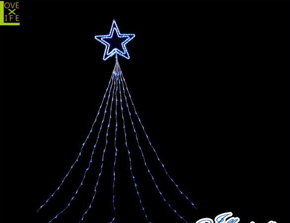 【イルミネーション】ドレープライトトップスター【ブルー】【LED】【210球】【冬】【簡単】【工事】【均等】【電飾】【装飾】【クリスマス】【輝き】【美しい】【かわいい】【イルミ】【ライト】