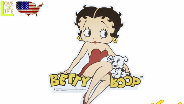 【アメリカン雑貨】カッティングサイン【ベティ・ブープ】【Betty Boop】【雑貨】【アメリカ雑貨】【看板】【ボード】【BAR】【インテリア】【アメリカ】【USA】【かわいい】【おしゃれ】