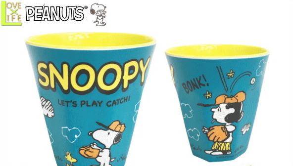 スヌーピー Snoopy メラミンタンブラー ベースボール タンブラー グッズ スヌーピー コップ カップ ピーナッツ 食事 食卓 キッチン かわいい ワールドショップ