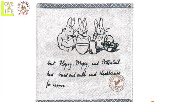 【ピーターラビット】【Peter Rabbit】ウォッシュタオル【レター】【ベージュ】【タオル】【たおる】【生活】【絵本】【児童書】【グッズ】【キャラ】【うさぎ】【おしゃれ】【かわいい】
