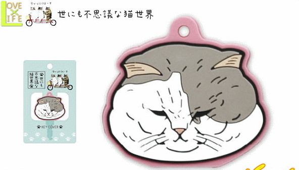 世にも不思議な猫世界 キーカバー ミーヤちゃん Koriri 猫 キーキャップ カギ かぎ 鍵 ネコ ねこ グッズ スタンプ かわいい ワールドショップ