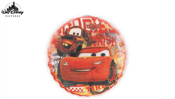 ピクサーキャラクター 丸型保冷剤 カーズ Cars ライトニングマックィーン ディズニー Disney 映画 キャラクター 保冷 冷却 行楽 遠足 グッズ ピクニック キッズ かわいい ワールドショップ