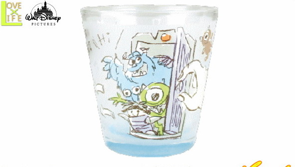 ピクサーキャラクター フロストグラス サリー マイク モンスターズ インク グラス コップ カップ グッズ 食器 ディズニー かわいい ワールドショップ