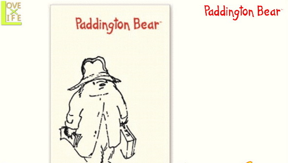 【くまのパディントン】ポストカード【ラインアート】【Paddington Bear】【パディントンベア】【ハガキ】【手紙】【文房具】【絵本】【児童書】【かわいい】
