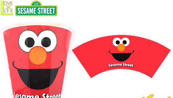 セサミストリート メラミンカップ エルモ セサミ クッキーモンスター Sesame グッズ キャラクター メラミン コップ カップ 食器 ドリンク かわいい ワールドショップ
