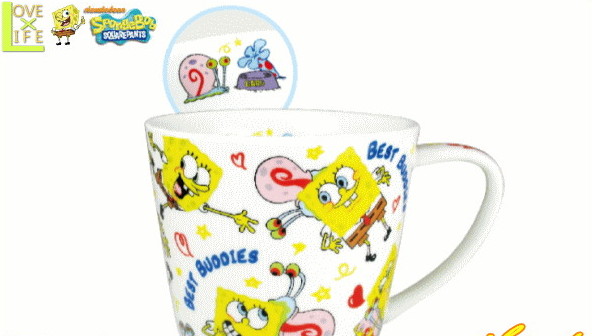 【スポンジボブ】マグカップ【チラシ】【ベストバディ】【SpongeBob】【マグ】【コップ】【カップ】【キャラ】【食器】【キッチン】【ボブ】【ニコーロデオン】【かわいい】