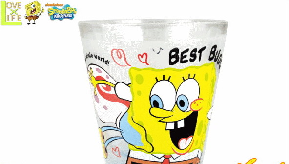 【スポンジボブ】フロストグラス【ベストバディアップ】【ボブ】【グラス】【コップ】【カップ】【SpongeBob】【ニコーロデオン】【グッズ】【食器】【アニメ】【グッズ】【映画】【かわいい】