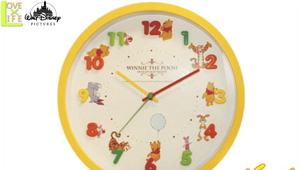 ディズニーキャラクター アイコンウォールクロック プー プーさん くまのプーさん ピグレット 掛時計 時計 ディズニー クロック アニメ グッズ かわいい ワールドショップ