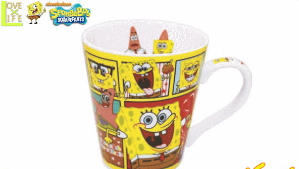 【スポンジボブ】マグカップ【ブロック】【ベストバディ】【SpongeBob】【マグ】【コップ】【カップ】【キャラ】【食器】【キッチン】【ボブ】【ニコーロデオン】【かわいい】