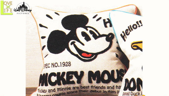 ディズニーキャラクター クッションカバー ミッキーマウスオールド ミッキーマウス ミッキー ディズニー Disney クッション アニメ カバー 映画 かわいい ワールドショップ