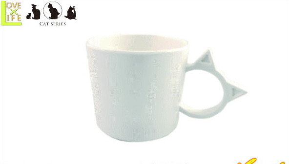 【黒猫雑貨】洗面コップ【ホワイト】【ネコ】【キャット】【ギフト】【マグカップ】【コップ】【マグ】【カップ】【猫】【ねこ】【食器】【かわいい】