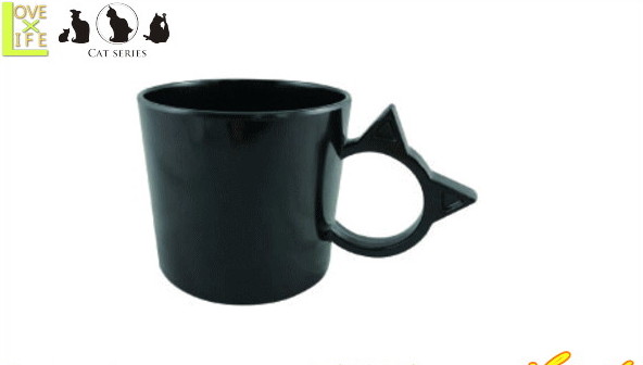 【黒猫雑貨】洗面コップ【ブラック】【ネコ】【キャット】【ギフト】【マグカップ】【コップ】【マグ】【カップ】【猫】【ねこ】【食器】【かわいい】