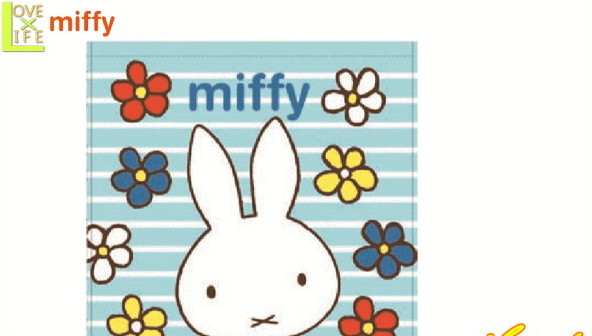 Miffy ミッフィー ウォッシュタオル アップ ウサギ ミッフィーちゃん キャラ ナインチェ プラウス グッズ タオル たおる かわいい ワールドショップ