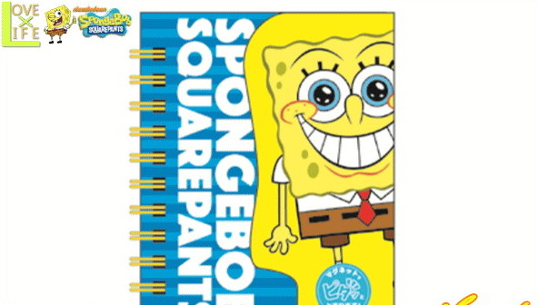 【スポンジボブ】マグネット付きミニリングメモ【フェイス】【SpongeBob】【ボブ】【A7】【メモ】【ノート】【学校】【文房具】【スクール】【グッズ】【マンガ】【アニメ】【かわいい】