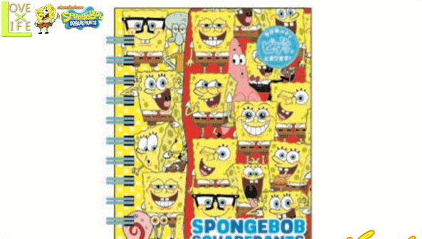 【スポンジボブ】マグネット付きミニリングメモ【集合】【SpongeBob】【ボブ】【A7】【メモ】【ノート】【学校】【文房具】【スクール】【グッズ】【マンガ】【アニメ】【かわいい】