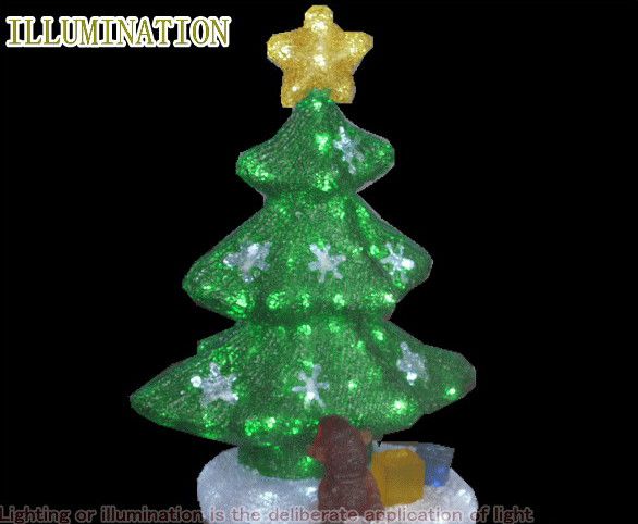 LEDアクリル【ツリー】クリスマスツリー　140球　今年は一段とクォリティーがたかい！　LEDイルミネーション　【LED】【２０ 】【送料無料】【クリスマス】【イルミネーション】【電飾】【モチーフ】【大人気】