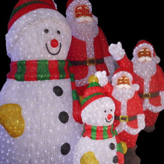 LEDアクリル【サンタクロース】【ビッグ】【180cm】サンタ　今年は一段とクォリティーがたかい！　LEDイルミネーション　【LED】【２０ 】【送料無料】【クリスマス】【イルミネーション】【電飾】【モチーフ】【大人気】