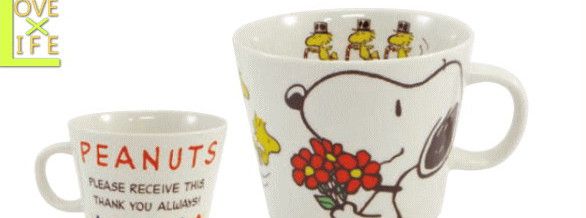 ドデカマグ お花 マグカップ マグ スヌーピー Snoopy ピーナッツのドデカシリーズ 大きいマグでお腹がタプンタプンになるまで飲んじゃいましょう D 12年新商品 大人気 大大人気 5 ワールドショップ