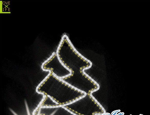【20 】ツインカラー ツリー【壁掛け】【モチーフ】【ツリー】【木】【森】かわいい形のツリーが登場！2重のラインでかわいさアップ♪【2013年新作】【送料無料】【大人気】【イルミネーション】【クリスマス】【LED】【大人気】【大人気】