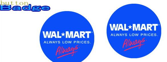 ウォルマート【Wal‐Mart】【ロゴ】人気の缶バッジを大量投入！服やバック・カバンなどをリメイクしちゃいましょう♪なつかしいキャラクターや海外のメーカー！お気に入りを見つけてください♪【缶】【バッチ】【バッジ】【】