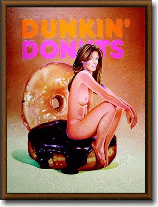 ダンキンドーナツ【Dunkin' Donuts】【Lady】【Mサイズ】大き目のイラスト ピクチャーフレーム！インテリアにどうぞ♪アメリカの香りがする商品を揃えました♪企業ロゴやキャラクター！どれもCOOLです♪【】【35 】【sybp】【w1】