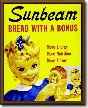Sunbeam【Bread】【Sサイズ】ミニサイズのイラスト ピクチャーフレーム！インテリアにどうぞ♪アメリカの香りがする商品を揃えました♪企業ロゴやキャラクター！どれもCOOLです♪【】【5 】【sybp】【w1】