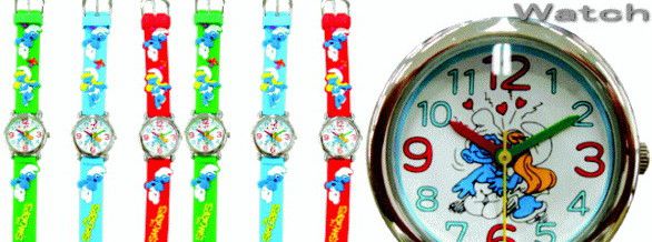 【最終価格！】大人気！スマーフ【Smurf】腕時計！キャラクター！リストウォッチ！ぞくぞく登場！お子様に時計を教えるときにぜひどうぞ♪カラフルでかわいいですヨ♪【】【新商品】【大人気】【大大人気】