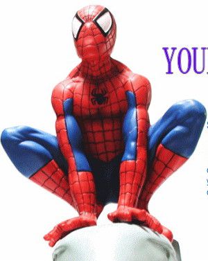 Spiderman スパイダーマン スクワット レジンオブジェ どっしりとした重量感で作りもgood カッコイイ です 人気商品 大人気 ワールドショップ