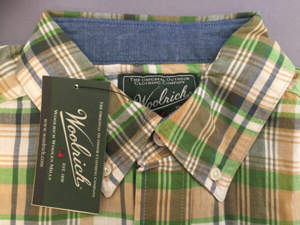 インディアマドラスチェックシャツ メンズ 米国 コットン 綿 ウールリッチ woolrich woolenmills チェック柄 サイズS/2 T061