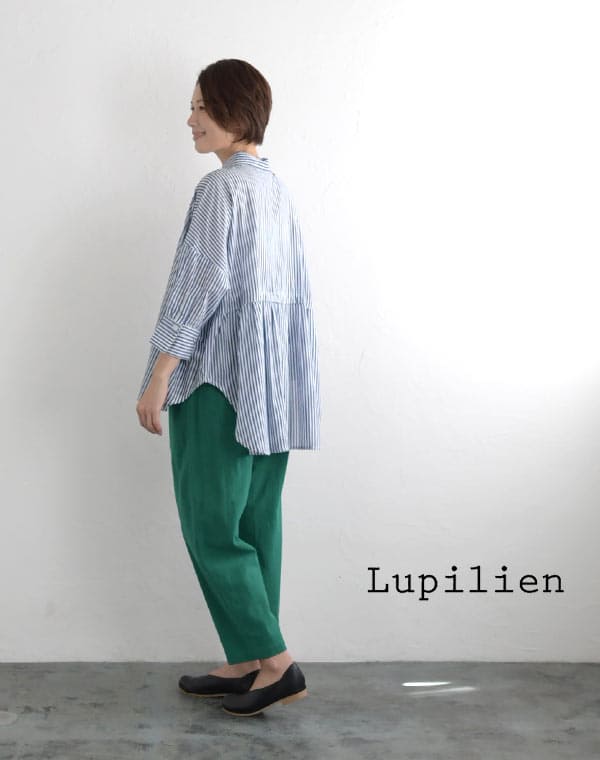 Lupilien　ルピリアン　コットン　インド綿　シャツ　50代ナチュラルファッション