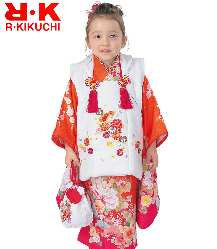 七五三 着物 3歳 女の子 被布セット RK リョウコキクチ ブランド 4 2020年新作 販売 購入 | KIDSKIMONOYUUKA