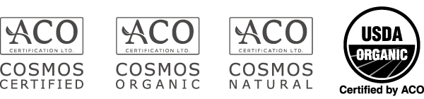 Australian Certified Organic, COSMOS NATURAL, USDA ORGANIC