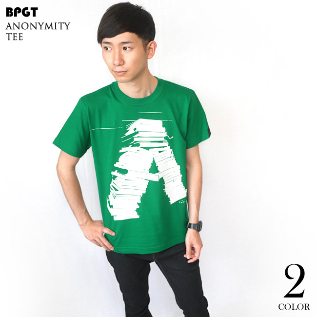 【楽天市場】anonymity Tシャツ (グリーン) sp072tee-gr -Z完- 半袖 緑色 Book 本 小説 読書 アメカジ