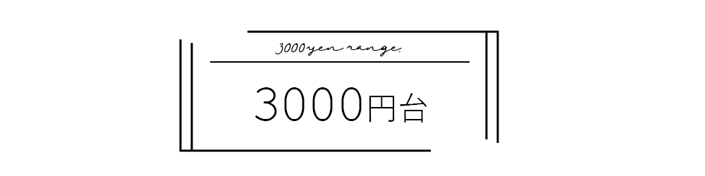 3000円台