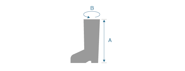 ブーツのサイズの測り方