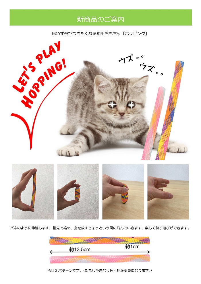 猫ちゃん定番おもちゃ　ループ・ライトレーベル　ホッピング　