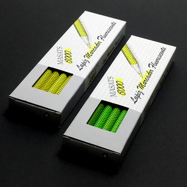 スペイン製 蛍光色鉛筆 イエロー グリーン 1ダース SMS-S6000-12