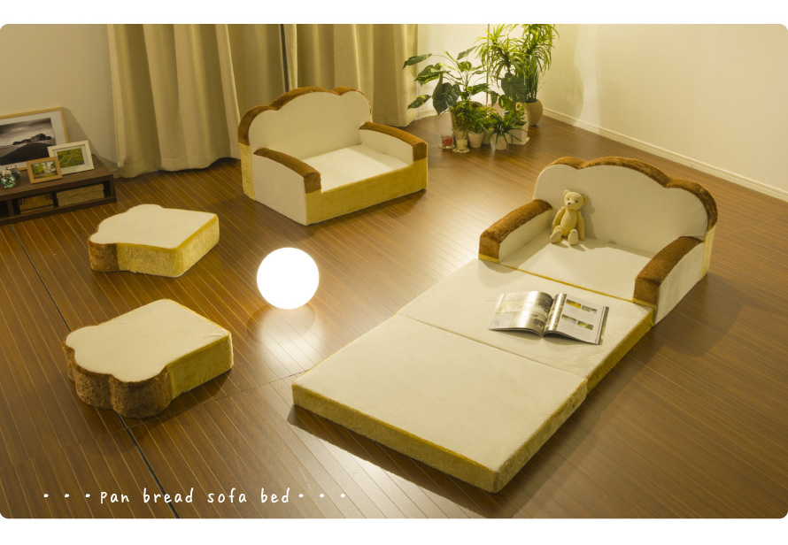 japanese shokupan sofa bed, japanese sofa bed, compact sofa bed, sofa bed made in japan, sofa bed, cute sofa bed, anime sofa, anime sofa bed