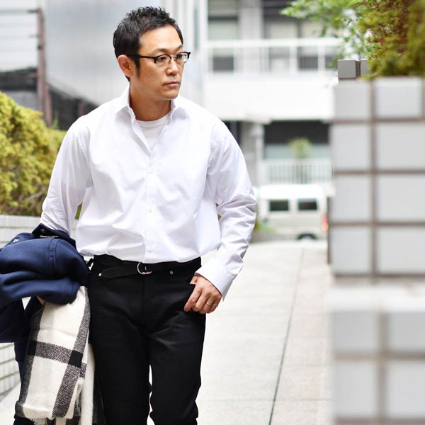 Moncao【モンサオ】レギュラーカラーシャツ THOMAS MAISON F33268 WHITE コットン ホワイト