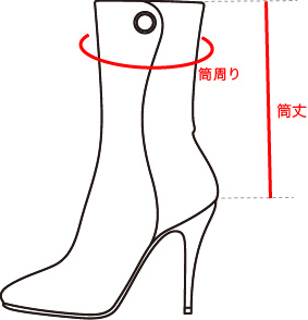 ブーツの測り方の測り方