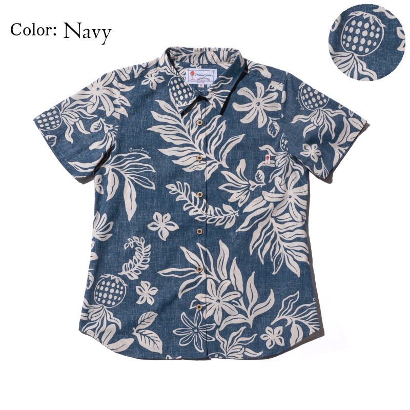 かりゆしウェア レディース アロハシャツ Pineapple Dance 全4色 半袖 | レディースかりゆし＆アロハシャツ | かりゆし