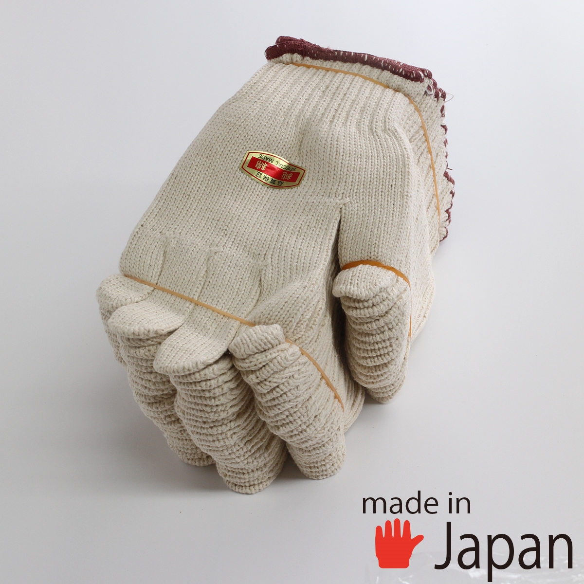 【純綿軍手】 軍手 日本製 厚手 純綿 作業手袋 安全保護具 ７ゲージ ４０打 ４８０双 手袋屋CORONA
