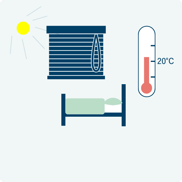 日差し、西日をコントロールして室内の温度を調節できます。